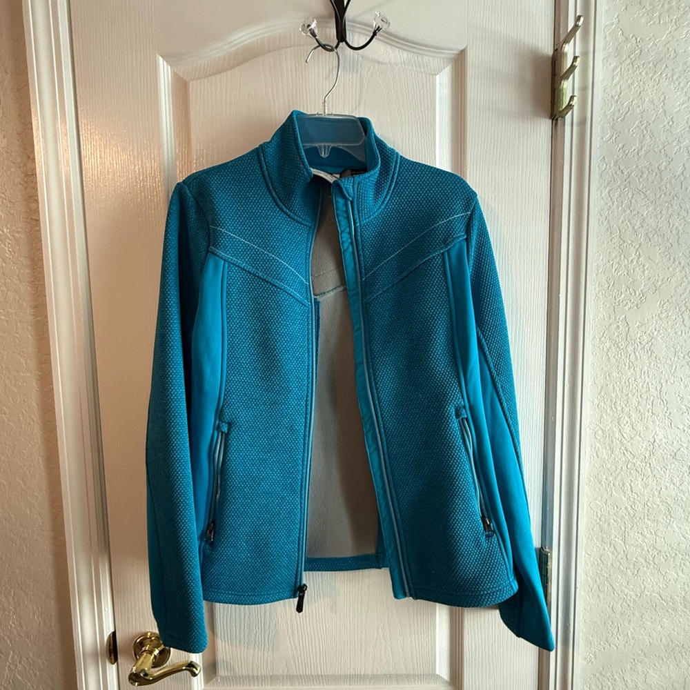 Women's Teal Ski Jacket Spider